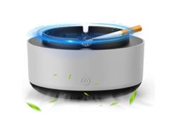 Cinturón Purificador De Aire 2 En 1 Con Forma De Cenicero, Electrónico Inteligente, Sin Humo Con Filtro, Ideal Para El Hogar (gris)