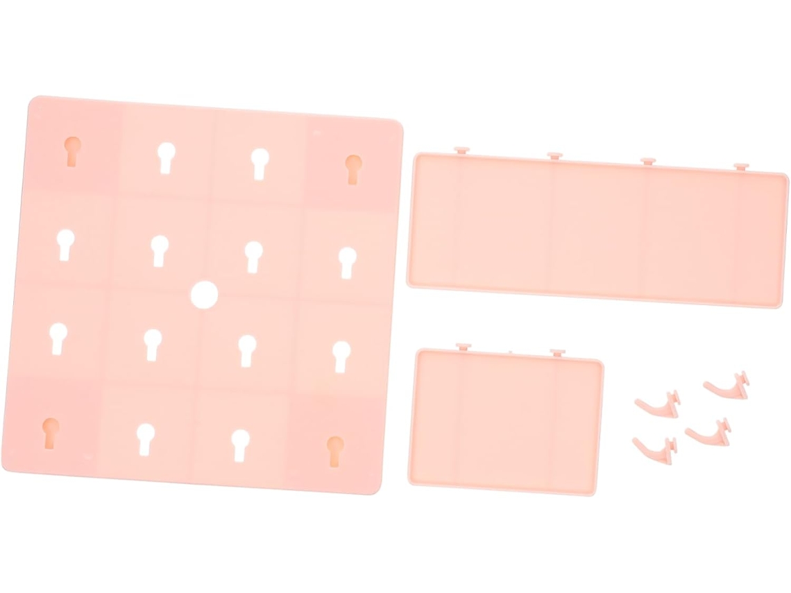 1 Juego Organizador Pared Estante Tablero Perforado Abs