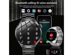 Reloj inteligente NFC 4 Pro para hombre, nueva versión, pantalla AMOLED HD, control del ritmo cardíaco, IP68, resistente al agua, Ly Ebike