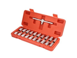 Juego De Llaves De Vaso Deslizantes Con Mango En T De 3/8" De Acero Cr-v Para Cambios De Aceite - 21 Piezas