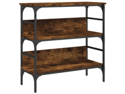 Mesa consola madera de ingeniería roble ahumado VIDAXL (75x32x75 cm)