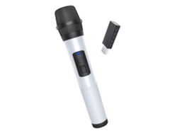 Micrófono inalámbrico universal VHF Micrófono inalámbrico ABS Plástico Negro Micrófono receptor USB portátil profesional para cantar discursos Br Gusshious