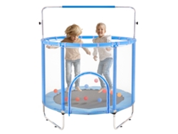 Mini trampolín Succebuy de 55 pulgadas para niños con red de seguridad para uso en interiores y exteriores