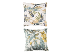 Juego De 2 Fundas De Almohada Lumbar De Algodón/lino Con Bordado De Chenilla, 45 X 45 Cm