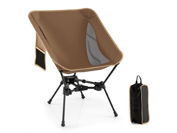 Silla Plegable De Camping Costway Ultraligera (carga 150 Kg - Lona Oxford - Marrón)