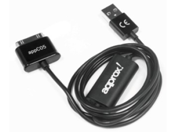Cable APPROX appC05 USB A Samsung 30-p Negro 1 m