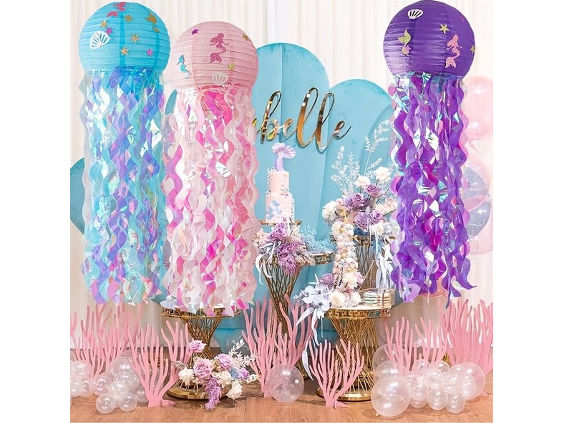 Increíbles linternas de papel con forma de sirena de Vayotoy para decoración de fiestas