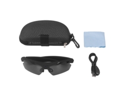 Gafas Cámara Con Grabación Video Hd1080p, Gafas Sol Cámara Para Ciclismo, Conducción, Senderismo, Pesca, Caza Negro