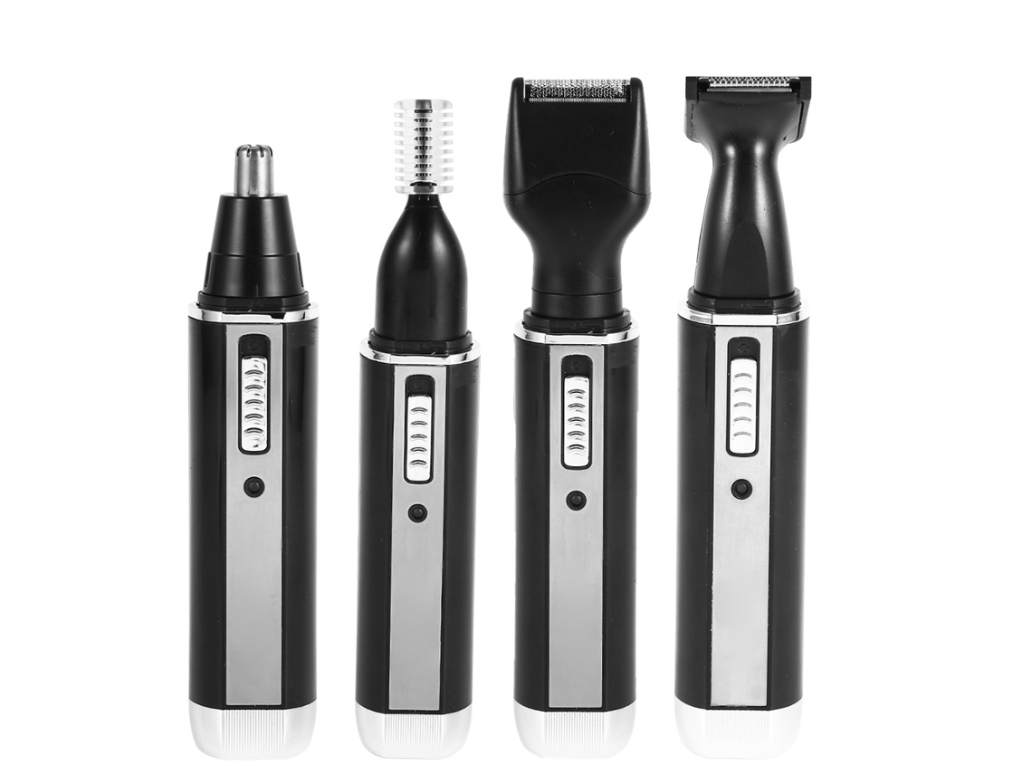 Afeitadora Eléctrica Recargable 4 En 1 Para Nariz Oídos Pelos Laterales Y Cuidado Facial