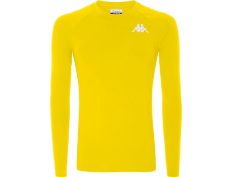 Camiseta de Hombre para Deporte KAPPA Amarillo (12 años)