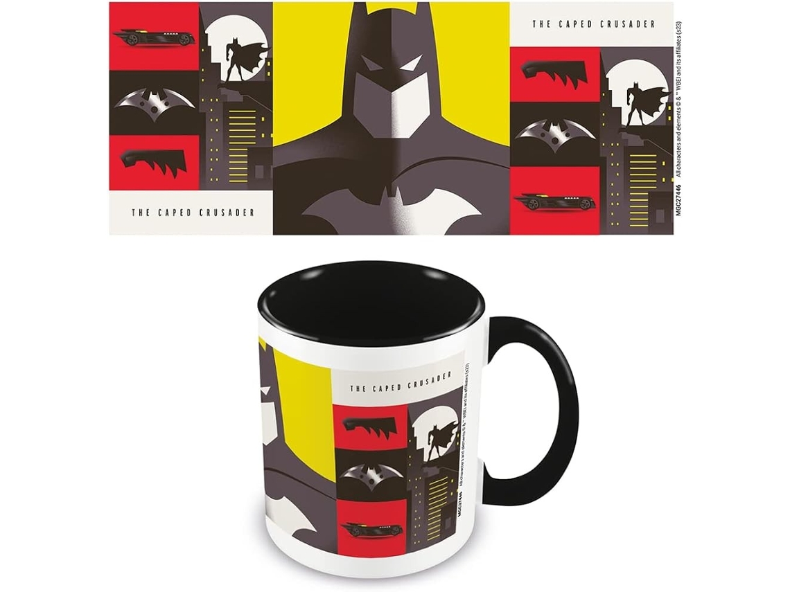 Taza Batman Ecruzando la Tapa DC Ceramica 320 ml
