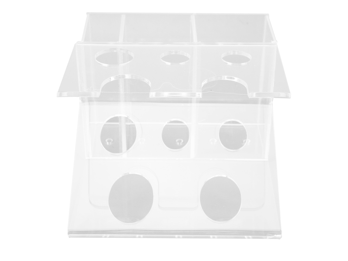 Organizador De Afeitado De Acrílico Para Accesorios De Baño, Portaútiles Transparente Con Base Para Almacenamiento Diario