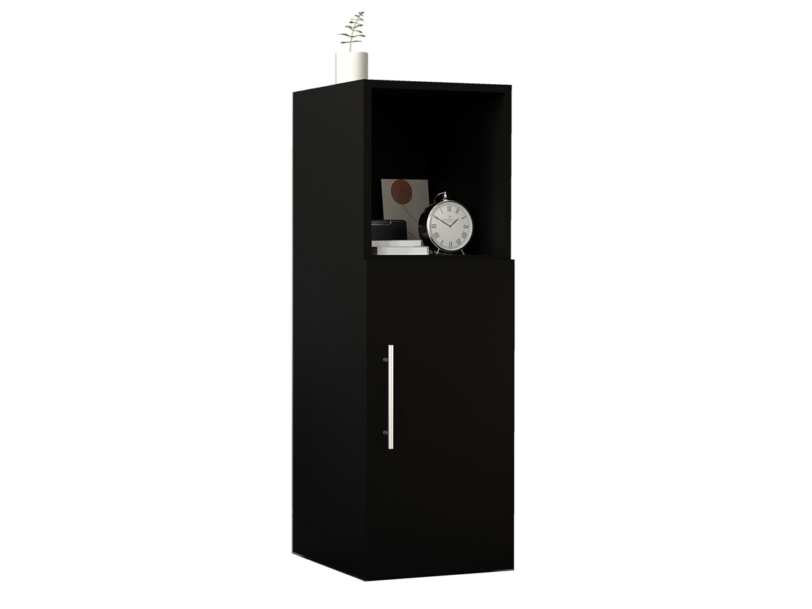 Mesita de noche Dimensiones aproximadas Puerta giratoria Vcm Negro (l)