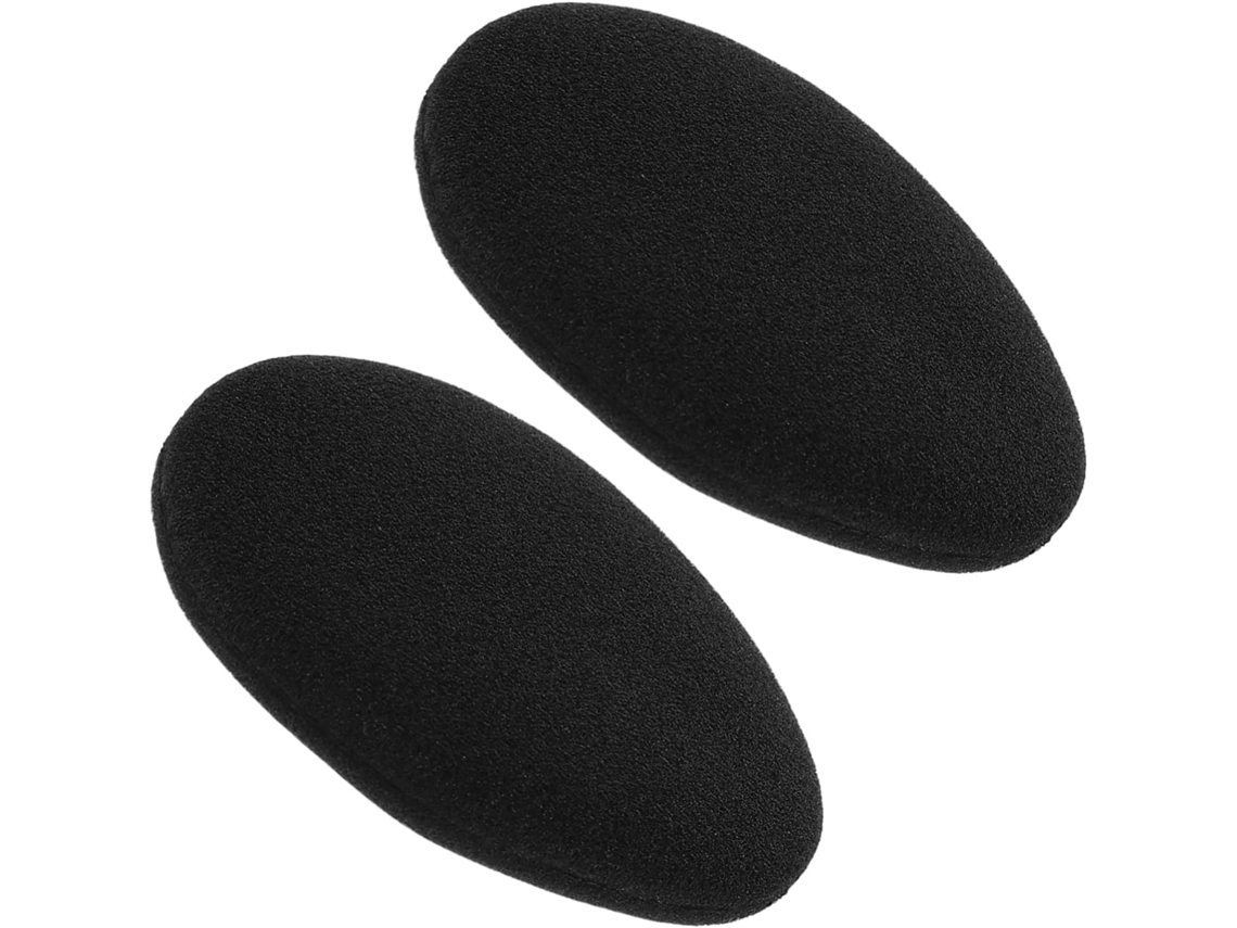 Dos almohadillas redondas de espuma para auriculares, cómodas y duraderas, Gokoco