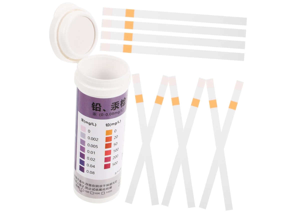 Kit De Prueba De 10 Piezas Para La Detección De Metales Pesados En Agua Potable