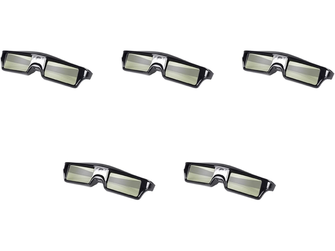 Gafas 3d Recargables Con Obturador Activo (5 Unidades) Para Todos Los Proyectores Dlp
