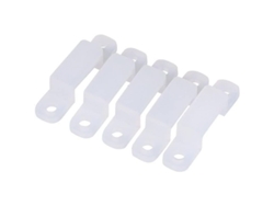 100 Piezas De Soporte De Silicona Para Accesorios De Fijación De Clips De Barra De Luz Led (12 Mm) (d-b2) 10 Mm