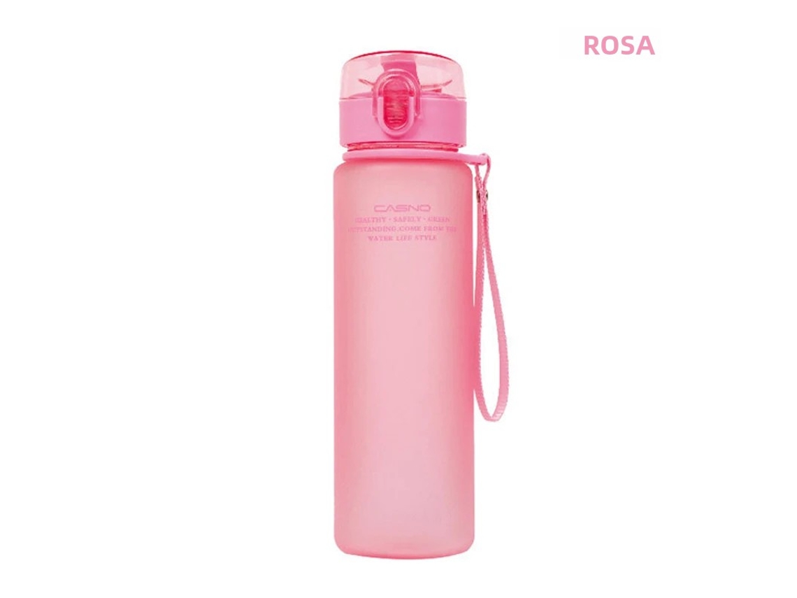 (rosa 560ml) Botella De Agua Deportiva Unisex, A Prueba De Fugas, Libre De Bpa.