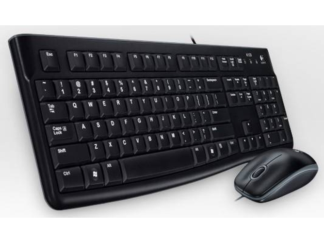 Teclado LOGITECH Desktop MK120 (Con Cable - Layout US)