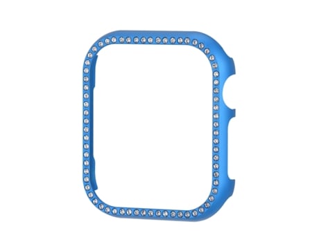 Apple Watch Series SE 2, 6, SE y 5 y 4 44 mm, funda protectora de aleación de aluminio tipo diamante (azul)