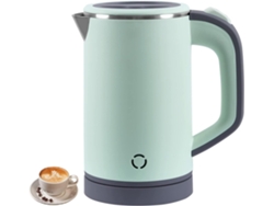 Calientaplatos Eléctricos De 800 Ml Viaje Portátil De Acero Inoxidable Verde
