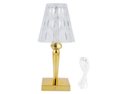 2026-lámpara De Mesa De Cristal Led Regulable Con Carga Usb Para Decoración De Dormitorio Luz Blanca Cálida