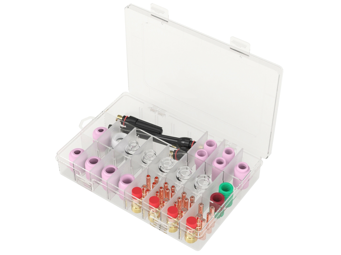 Kit De Accesorios Para Soldadura Tig De 68 Piezas Con Copas Resistentes Al Calor Para Wp-17/18/26