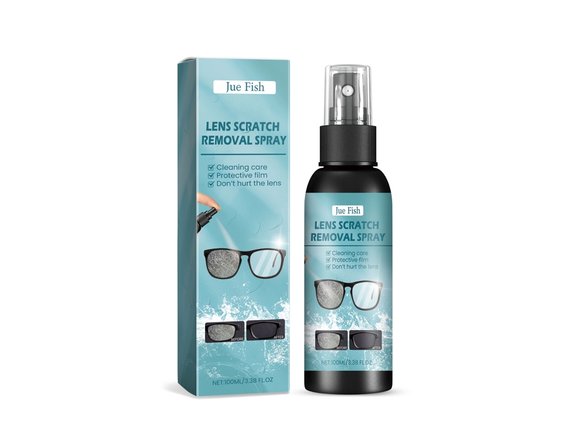 Removedor De Rasguños Para Lentes De Ojos Jue-fish, Agente De Curación Para Reparar Rasguños Y Embaçamiento En El Vidrio De Las Lentes