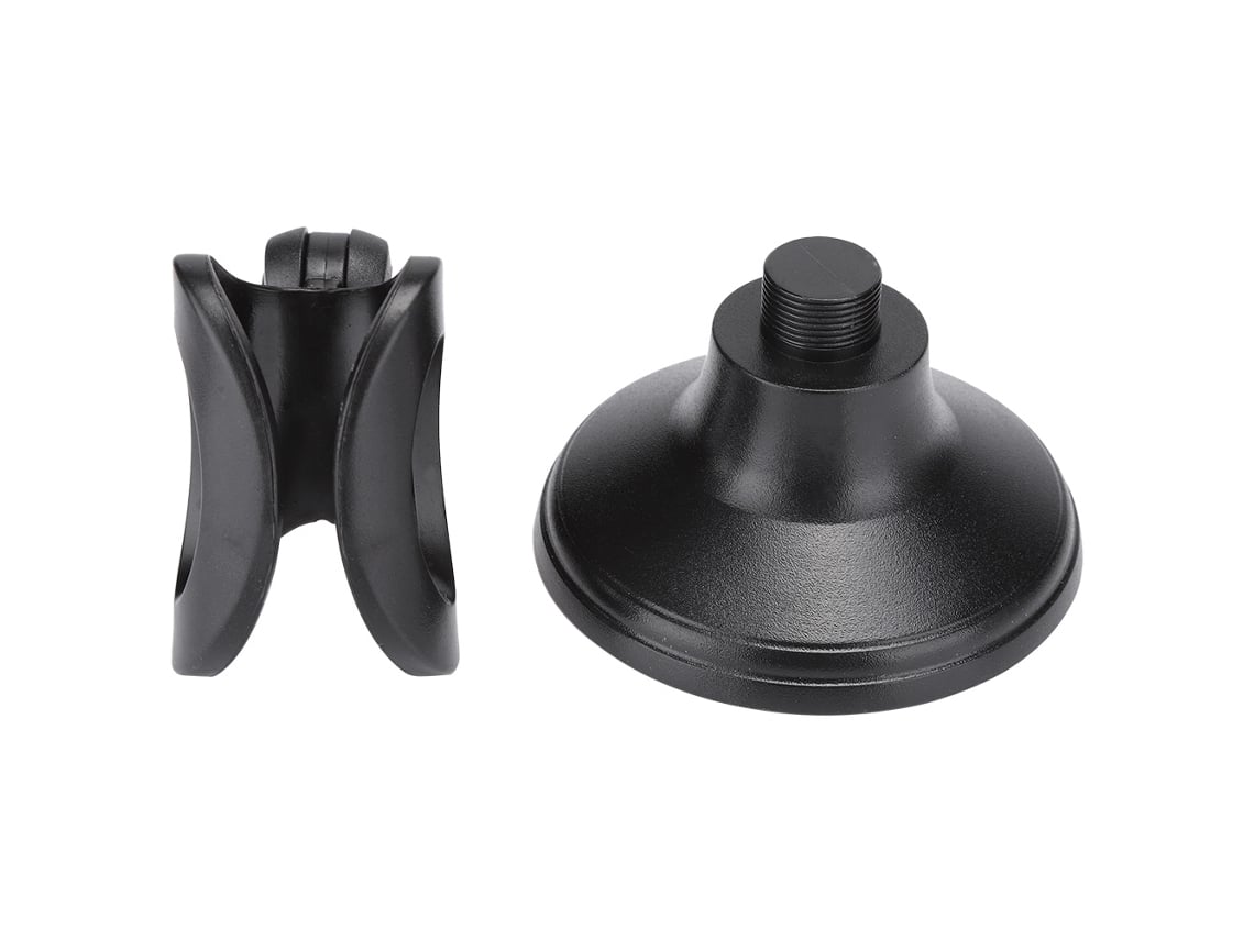 Base De Microfone Ajustável Para Mesa De Plástico Abs Estável Com Suporte Clip Para Mini Mic