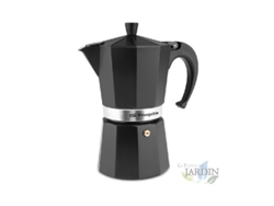 Cafetera Italiana ORBEGOZO Aluminio Negro (9 Tazas)