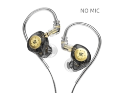 Auriculares metálicos con cable, alta fidelidad, bajos potentes, para DJ MDUG (negros, sin micrófono)
