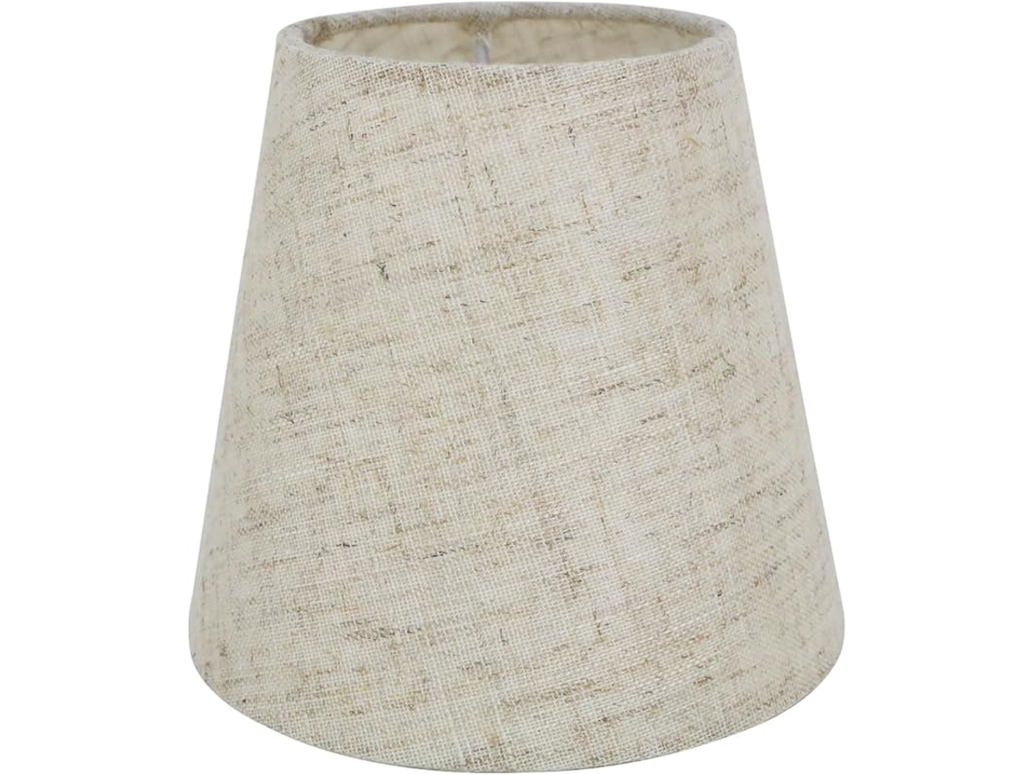 Lámpara De Tela De Lino - 14 Cm - Lámpara De Pared Con Cúpula De Tela