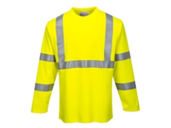 Camiseta de manga larga antiestática ignífuga Modaflame / Amarilla / M Portwest