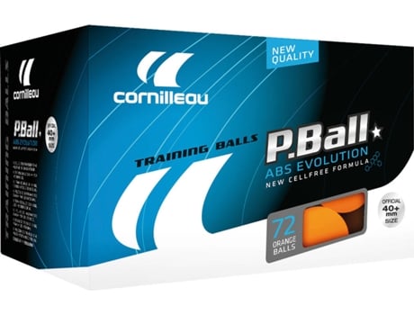 Pelotas De Tenis De Mesa CORNILLEAU P-Ball Naranja 72 Piezas.