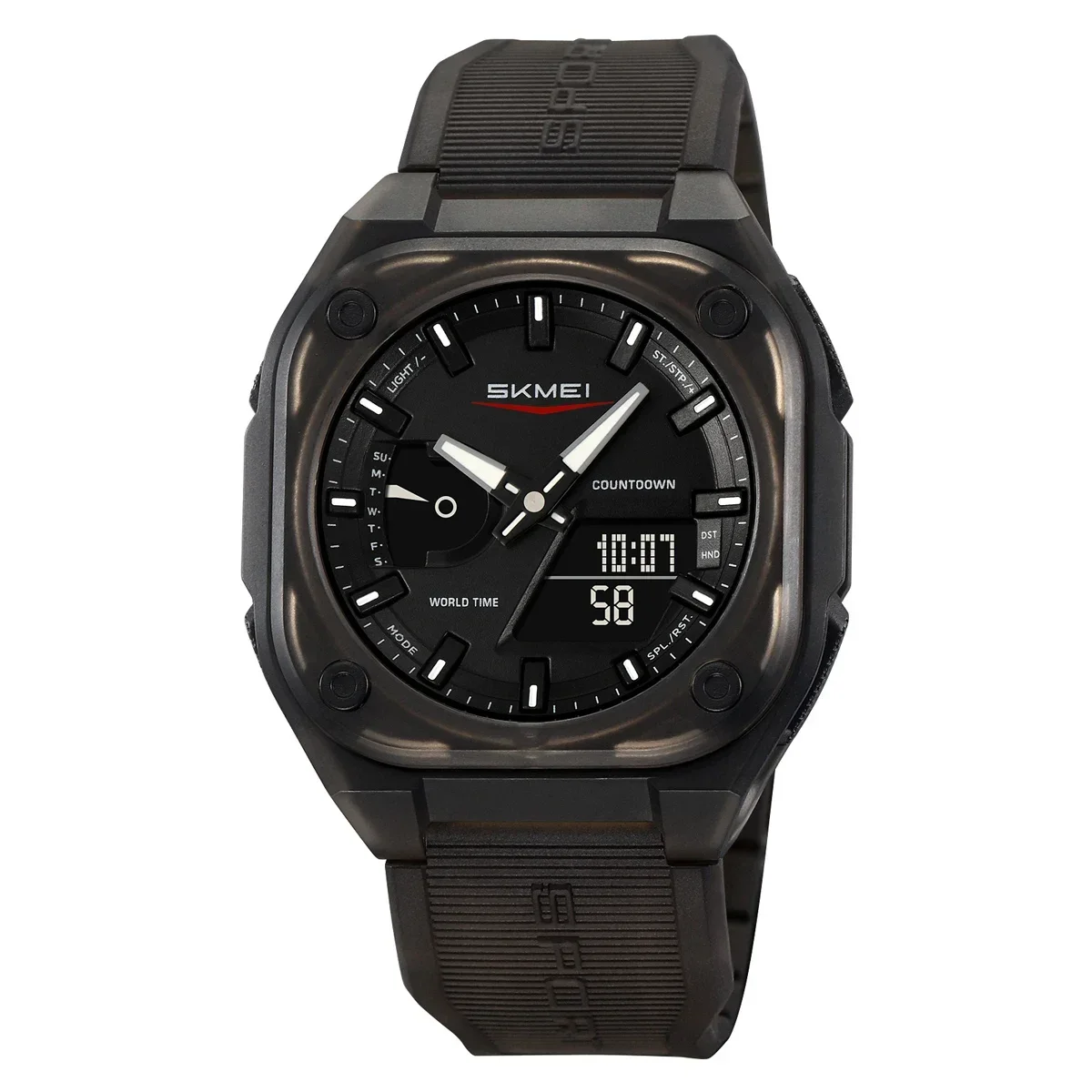 Reloj LED MDUG, resistente al agua hasta 50 metros.