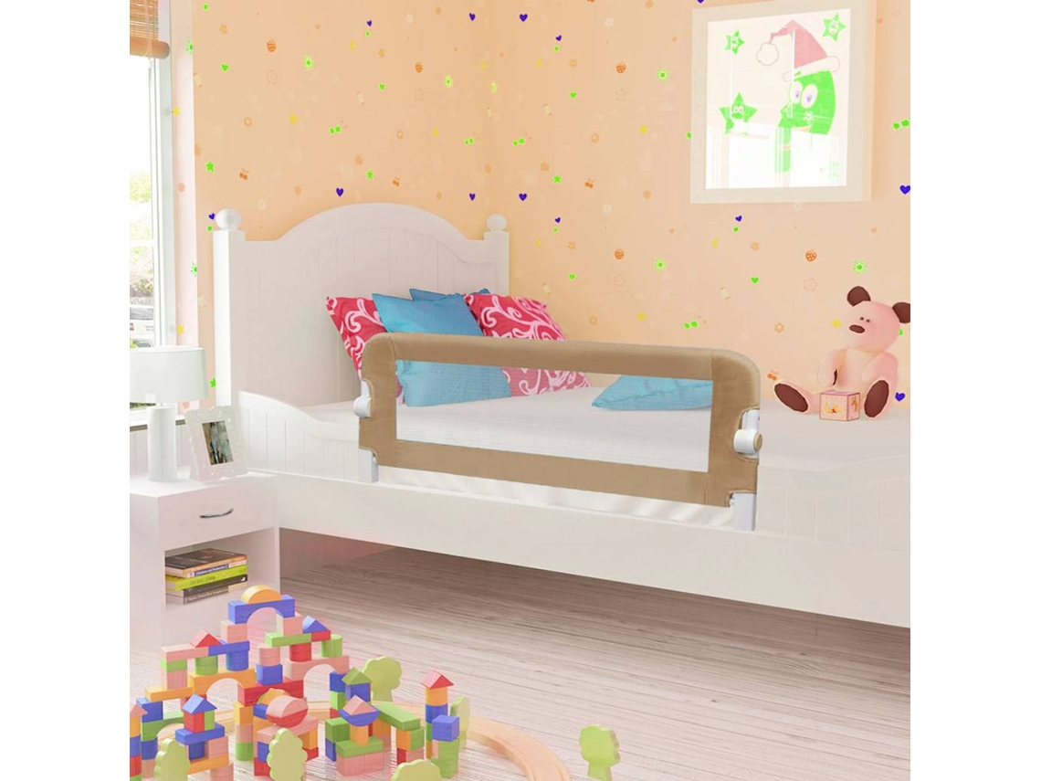 Barra de seguridad. Cama infantil 120x42cm poliéster gris parduzco DKD HOME DECOR