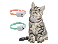 Collar Láser Para Gatos Conjunto Doble Rosa Y Verde Recargable Usb 2 Modos De Juego