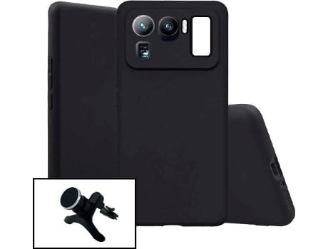 Kit Soporte Magnético + Carcasa Xiaomi Mi 11 Ultra PHONECARE Silicona Negro