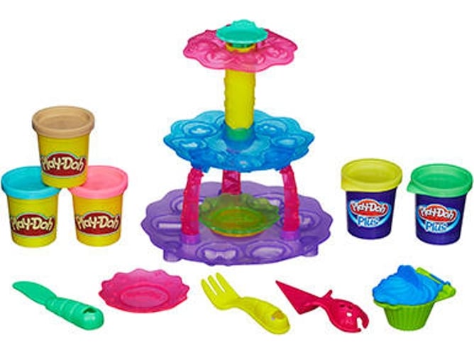 Plastilina HASBRO Play-Doh Sweet Shoppe Cupcake Tower (Edad Mínima: 3 años)