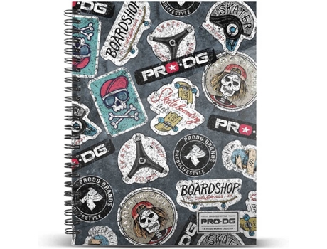 Cuaderno PRODG Stickers (A4 - Cuadriculado)