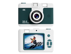 Cámara digital dual frontal y trasera con grabación de vídeo y zoom de 16x Green Cuich