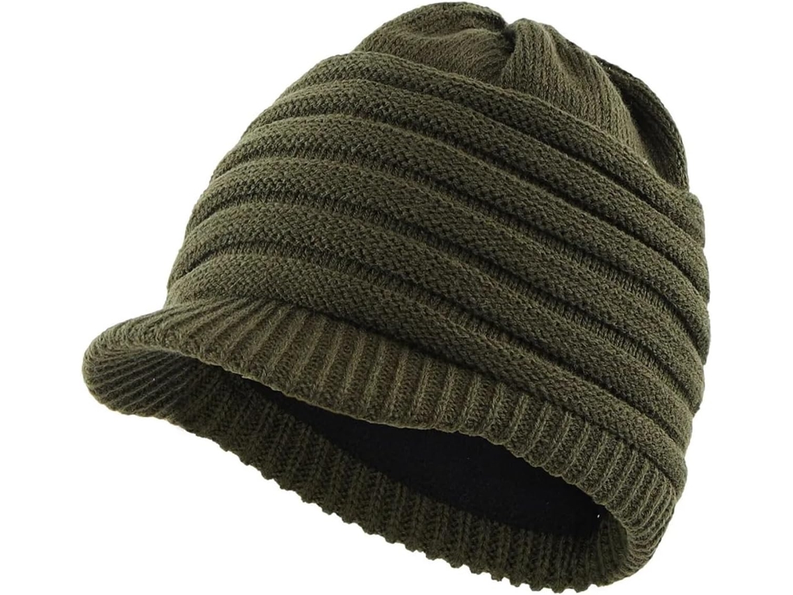 Gorro De Invierno Para Hombre, Nuevo Estilo, Con Visera, Forro Polar Acrílico Suave, Gorro De Lana.