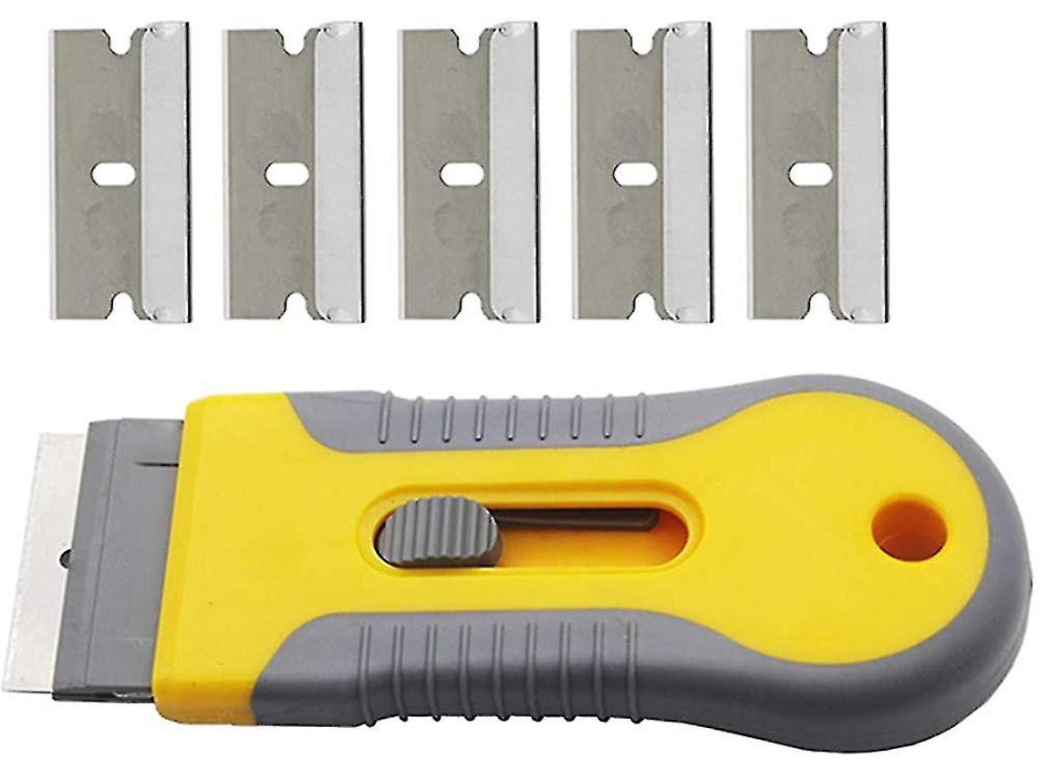 Herramienta De Limpieza Para Placa De Vitrocerámica Y Ventanas, Scraper Reemplazable Para Cocina, Vidrio Y Superficies