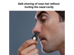 Cortador De Pelo Nasal Indoloro Para Hombres Y Mujeres Herramienta De Eliminación De Pelo Nasal Recargable