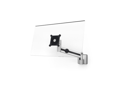 Soporte de monitor duradero con brazo 1 soporte de pared para monitor. plata