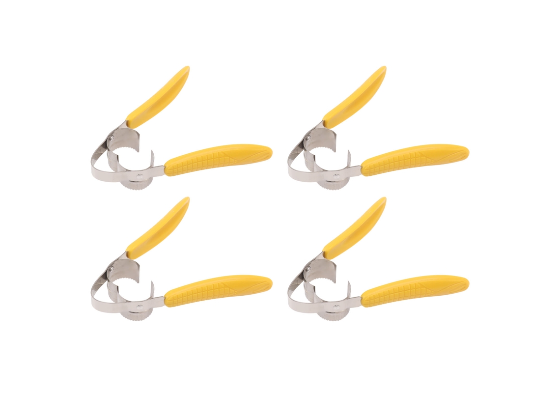 Pelador De Maíz De Acero Inoxidable De 4 Piezas Con Mango De Plástico, Molde Para Maíz Para Cocina