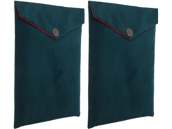 Juego De 2 Estuches De Terciopelo Verde Oscuro Para Guardar Textos Religiosos, Organizadores Espaciosos.