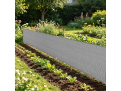 130 X 200 Cm, Mampara Privacidad, Hdpe, Protección Uv, Color Gris, Para Balcón