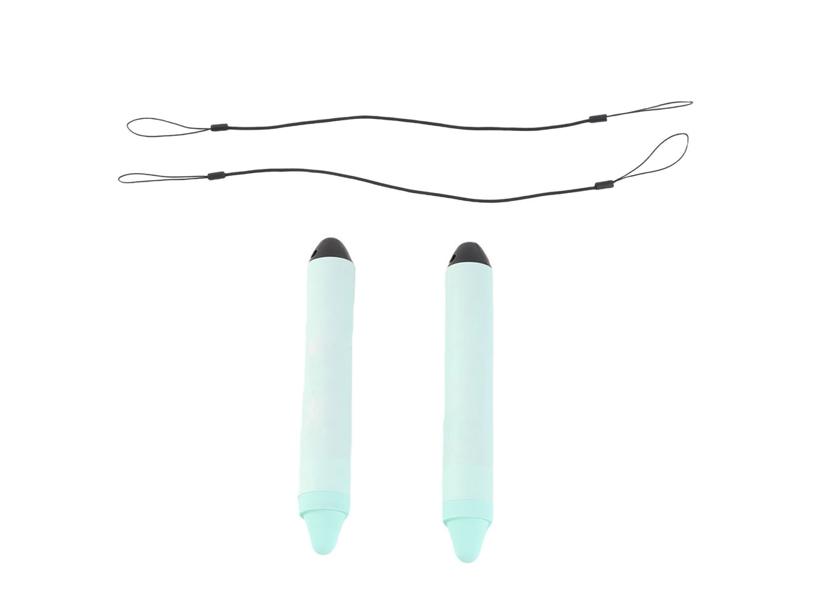 2 Piezas De Lápiz Estilográfico Verde Apto Para Niños Con Cordones Para Pantallas Táctiles De Tabletas Y Teléfonos