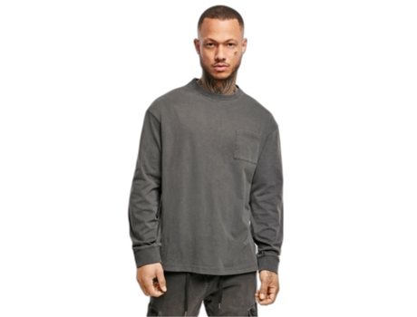Camiseta de Manga Larga Urban Classics Pigment Dyed Pocket (Tam: M)
